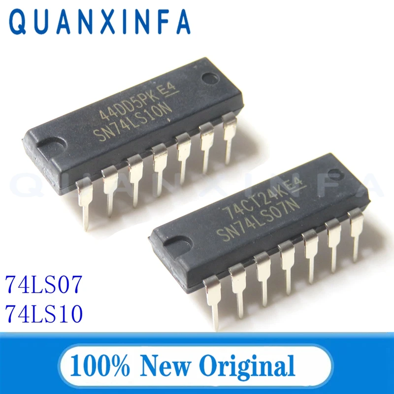 10PCS SN74LS373N SN74LS161AN SN74LS145N SN74LS02N SN74LS153N SN74LS07N SN74LS10N DIP 74LS07 74LS10 74LS02 74LS153 74LS73 74LS161