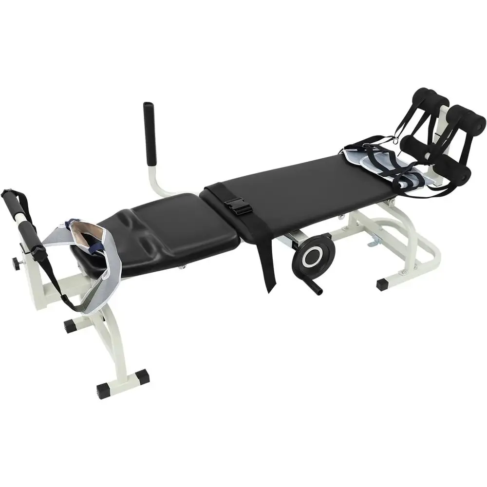 Cervical and Lumbar Traction Bed with Massage, Stretcher, and Adjustable Features for Home Use
