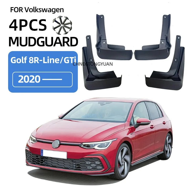 For VW Volkswagen Golf 8 MK8 R-Line GTI GTD GTE 2020 2021 2022 2023 2024 Fender Mudflaps Splash Guards Mudguards Mud Flaps