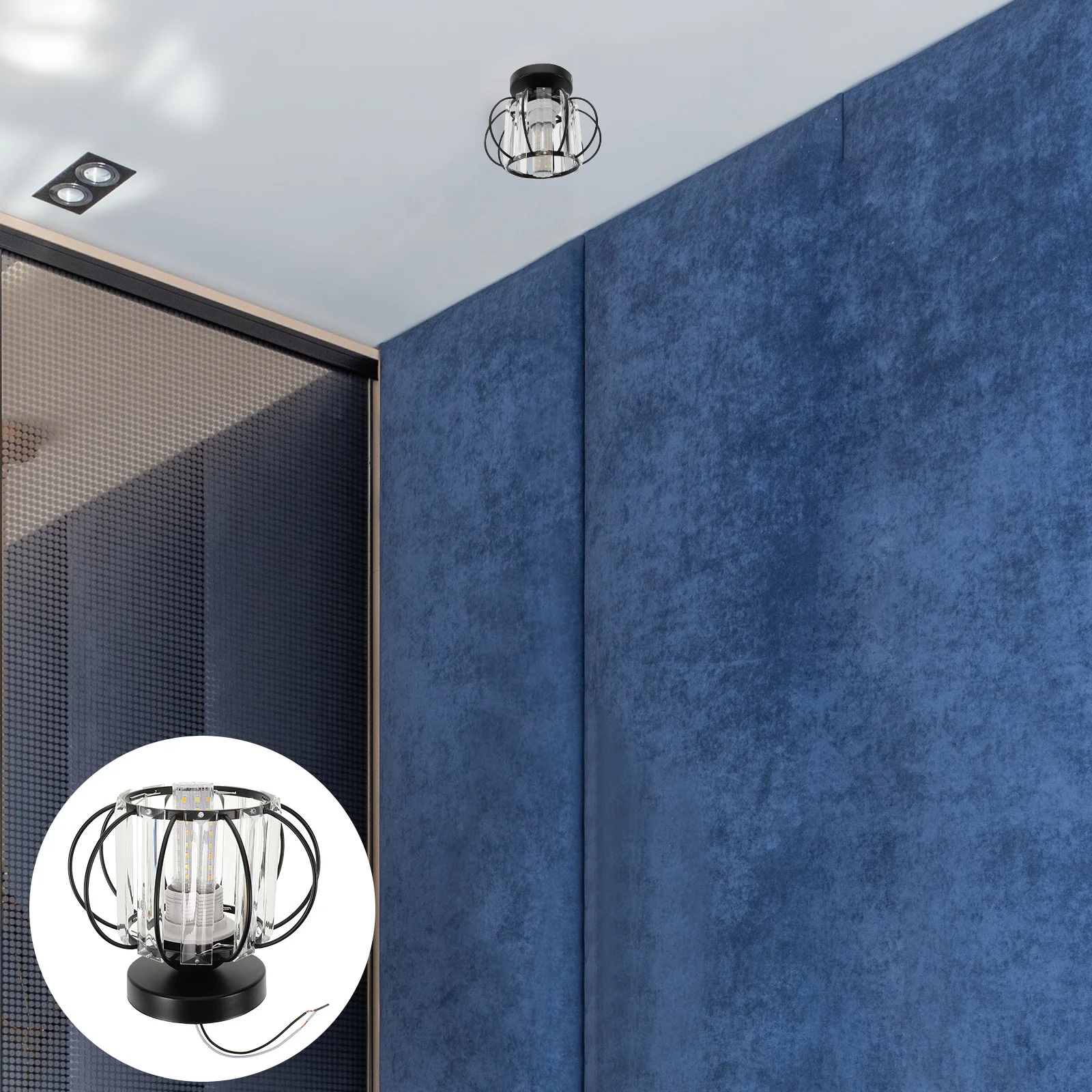 

Modern Ceiling Light Bedroom Kitchen Living Room Dining Room Hanging Pendant Light Home Decor Durable Iron Glass