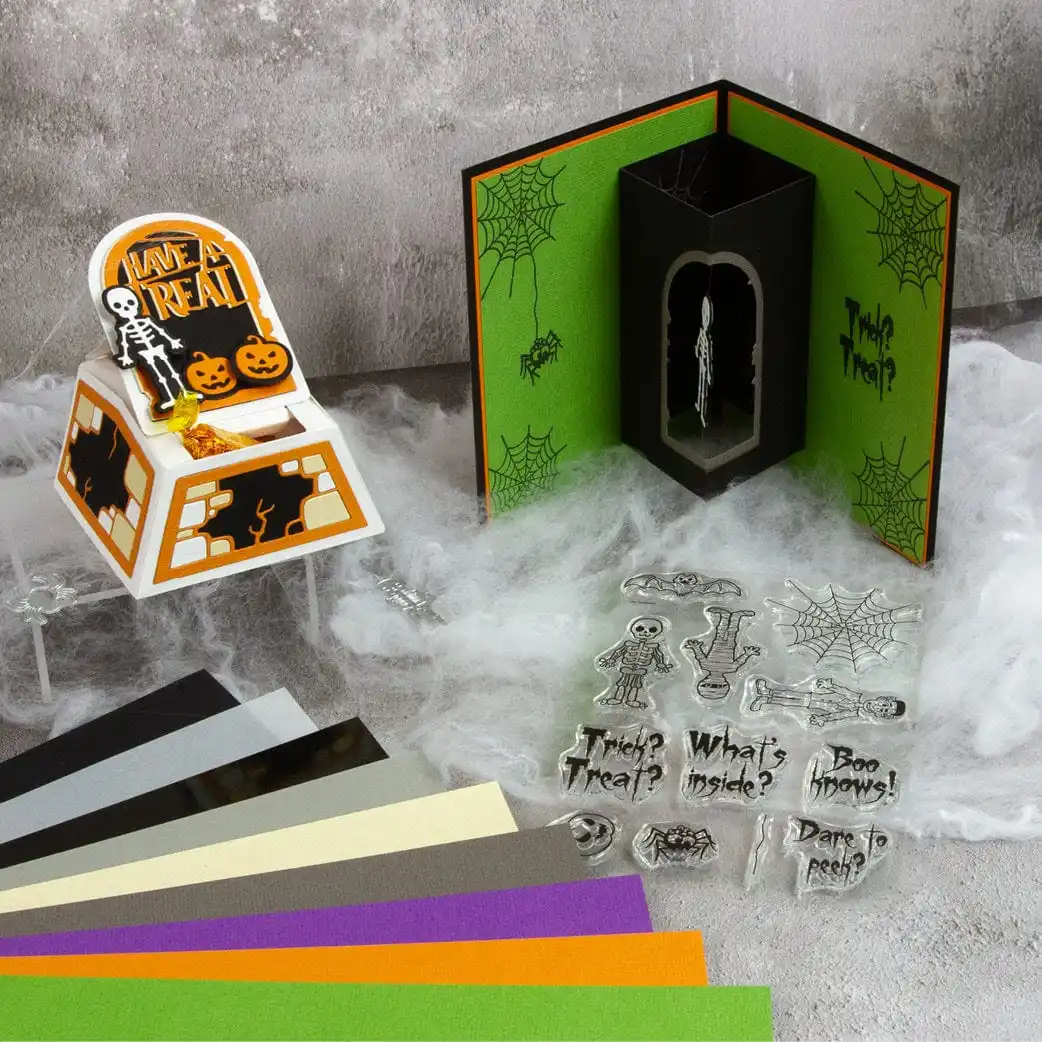 2025 September New Tonic Halloween Release Spooky Sweet Gift Bag Metal Cutting Dies Stencils DIY Scrapbooking Ghost Stamp Dies
