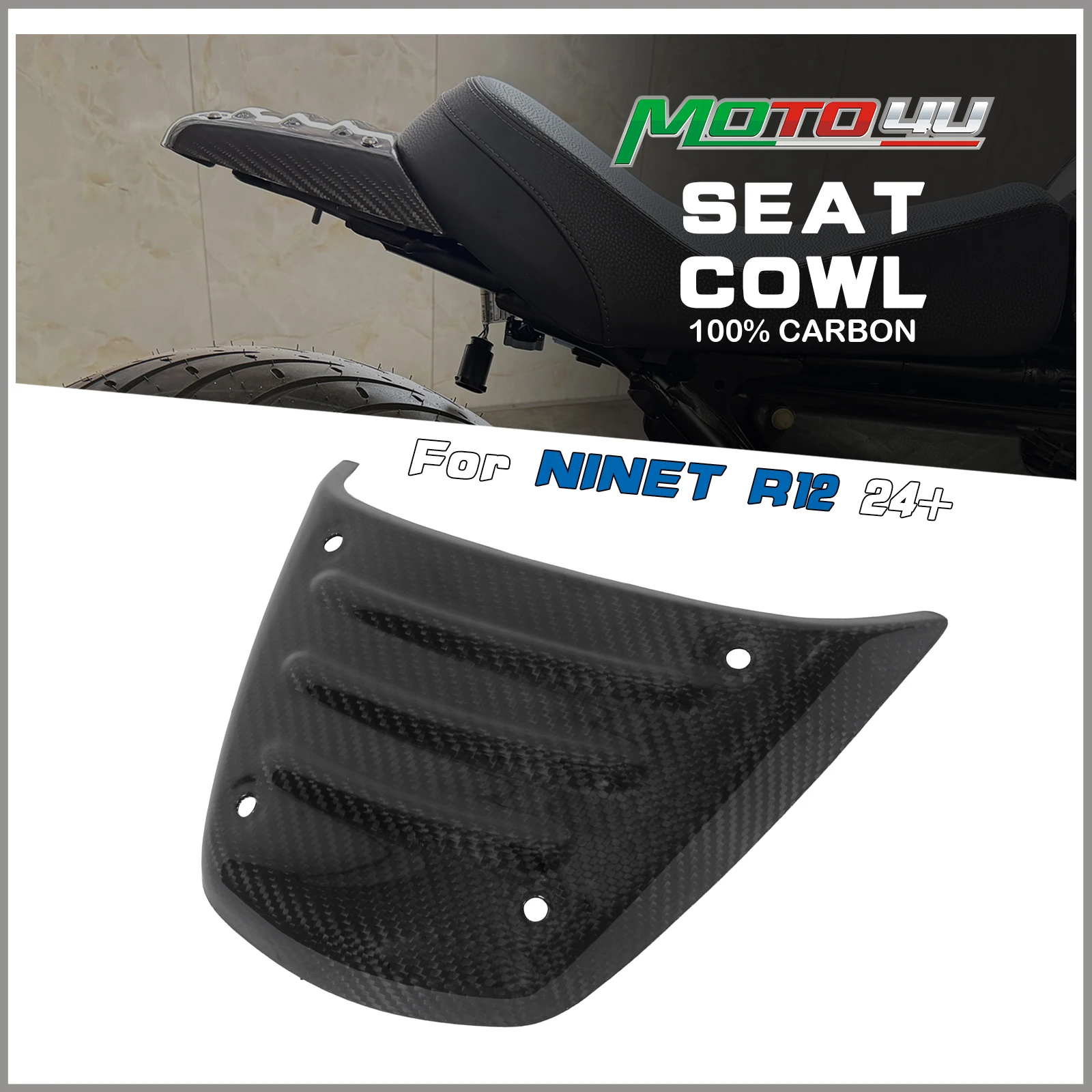 For BMW R12 Nine T 9t R NINE T 2024 2025 100% Carbon Fiber Seat Cowl Motorcycle Rear Fairing