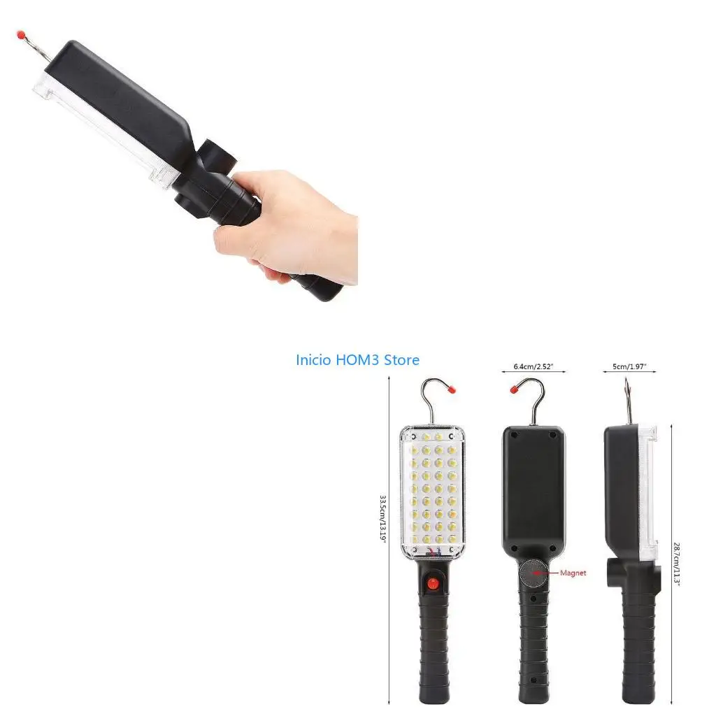 

A5YD Портативная USB аккумуляторная рабочая лампа для ремонта COB с магнитом и крючком 34 LE