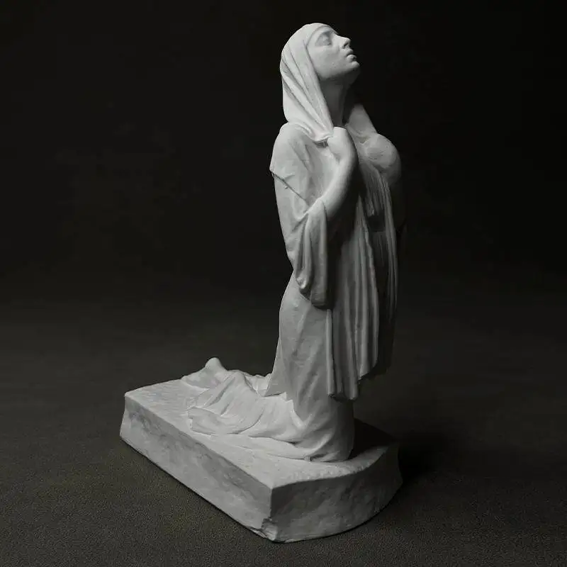 Art Plaster Sculpture Ornament Bookshelf Table Display Cabinet Decoration Goddess Statue Living Room White Plaster Ornament Gift