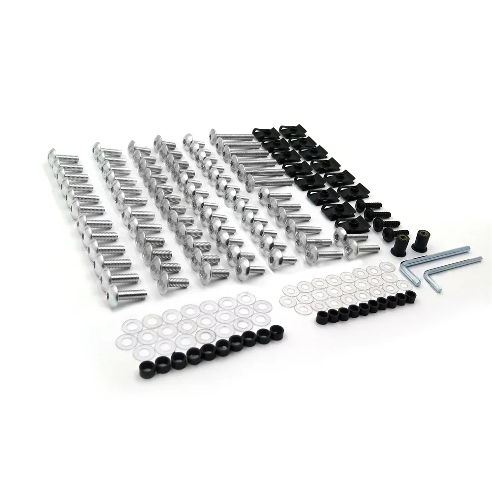 

Motorcycle Complete Fairing Bolts Kits for Suzuki GSXR 750 2000-2003 GSXR 1000 2001-2002 Silver