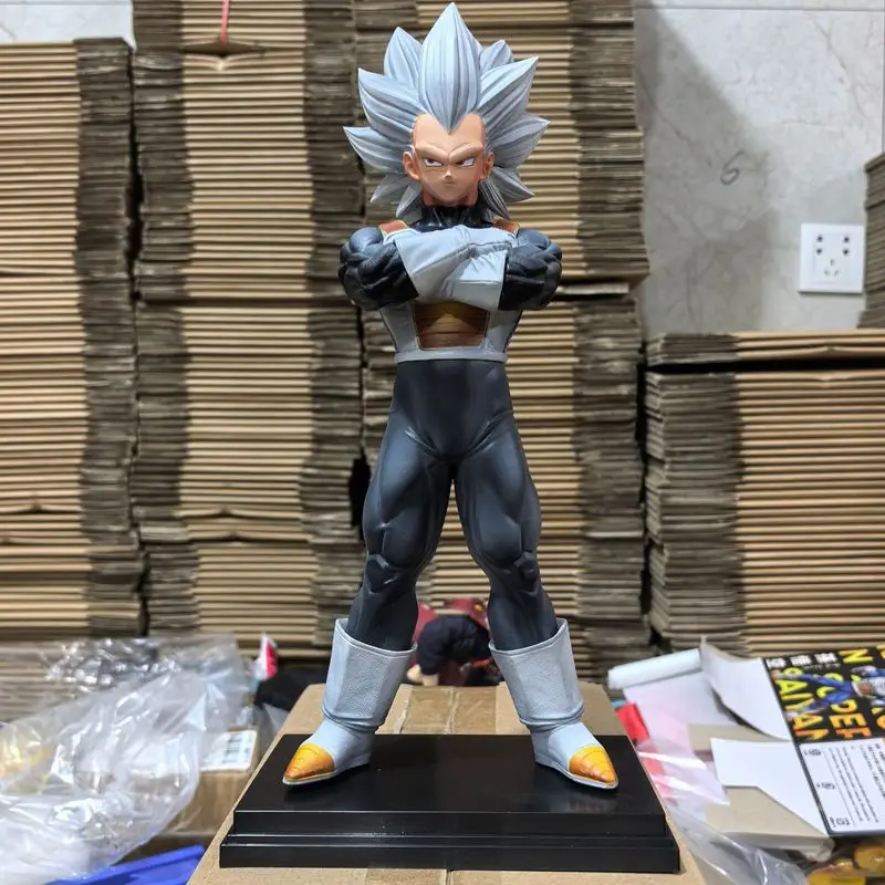 

VF In Stock 33cm Dragon Ball Z Super Saiyan 3 Vegeta Model, Black, Super Saiyan 3 Vegeta Action Figure Statue, Collectible Model