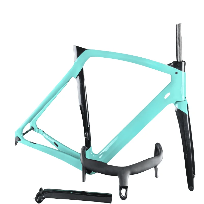 XR4 frameset 2024T1000 carbon fiber road bike handlebar BB386 single/double hole ring sand, disc brake semi-routing