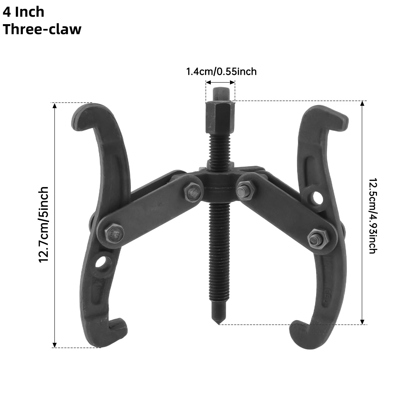 3-10inch 3-claw Bearing Puller Heavy Duty Motor Tech Gear Puller Extractor Flywheel Removal Car Disassembly Auto Mechanical Tool