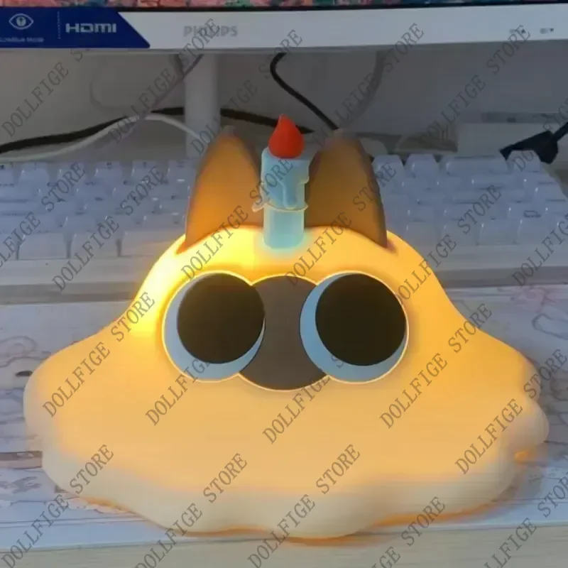 

Cute Siamese Cat Azukisan'S Clapping Lamp Starlight Adventure Series Anime Peripheral Kawaii Night Light Children Birthday Gift