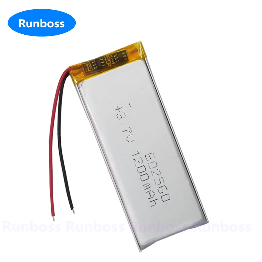 1-2PCS 3.7V 1200mAh 602560 602565 603060 653060 802560 Battery For Tire pressure Recorder Bluetooth earphone driving recorder