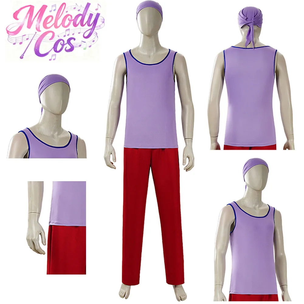 

Adult Men Usopp Cosplay Costume Movie Pirate Fantasia Top Pants Hat Set Carnival Halloween Disguise Party Dress Up Clothes Suit