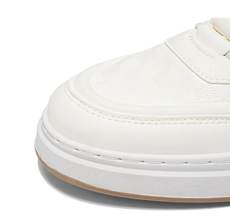 Neue, bequeme Herrenschuhe im lässigen Stil, vielseitige, dicke Sohlen, höhenvergrößernde weiße Schuhe, Sportschuhe – Detail 2