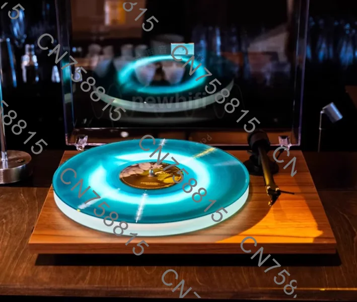 Reproductor de vinilo E1, reproductor de discos de vinilo Bluetooth luminoso, tira de luces, para reproductor de discos de vinilo Pro-ject