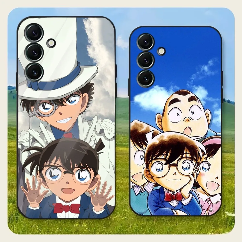 Anime D-Detective Conan Phone Case For Samsung Galaxy A20,A21s,A22,A31,A32,A52,A53,A72,73,A80,A91Soft Black Cover