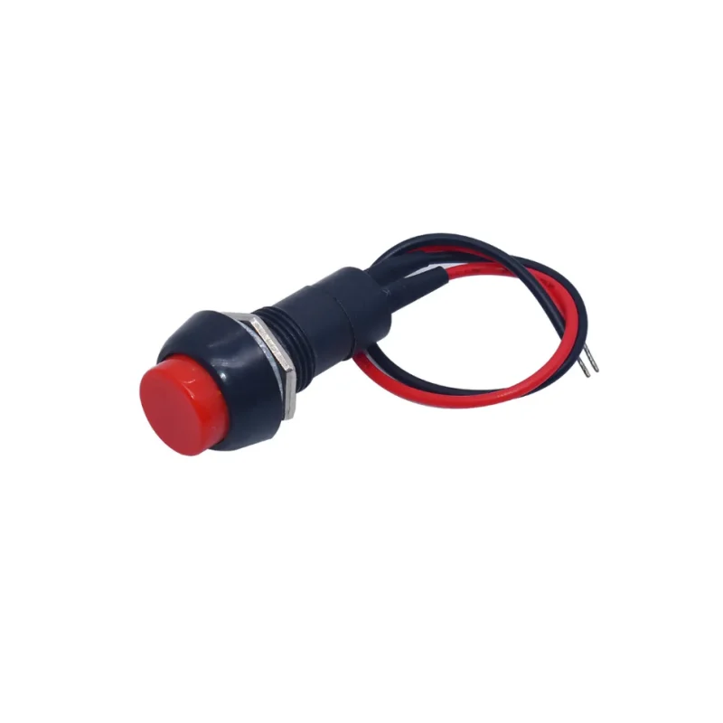 12mm Push Button Switch Waterproof Car Electric Speaker Circuit Wire Mini Boat Round Line Shape for Embedding