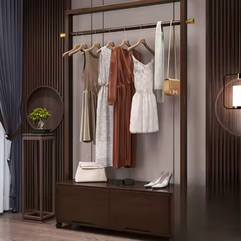 Minimalist Hallway Coat Racks Cheap Stores Modern Luxury Evening Dress Organizer Coat Racks Clothes Floor Perchero Furniture