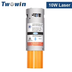 TWOWIN 10W Laser Head Engraving Module Fixed Focus Cutting Laser for 3018 CNC Machine Tools