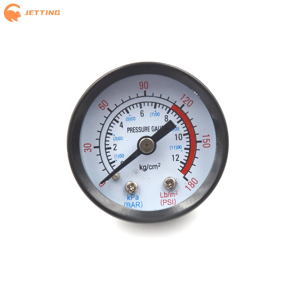 (New) 1Pcs 10mm Thread Gas Air Pump Pressure Gauge 1/8
