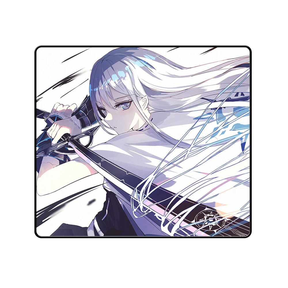 

Katana Anime Girls Gaming Mouse Pad Waterproof Surface Pc Gamer E-sports Balance Mousepad High Elastic Non-slip Bottom Mouse Mat