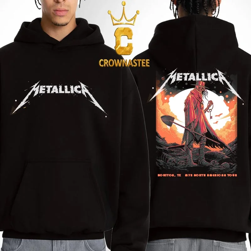 2026 Metallica M72 North American Tour Boston TX Hoodie Double Sided Print Unisex Heavy Metal Rock Band Pullover