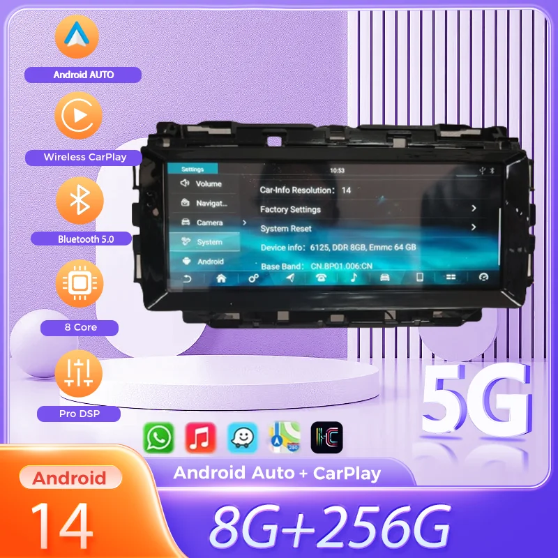

10.25 Inch 8+256G Android 14.0 Radio For Jaguar F-PACE 2016 2017 2018 GPS Navi Car Multimedia Player Stereo Head Unit