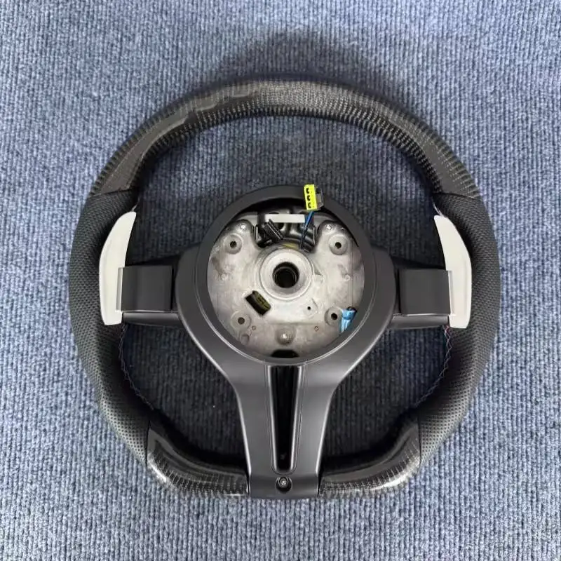 For BMW F01 F02 F10 F11 F15 F16 F20 F30 F31 F32 F36 E70 E71 E84 E87 E90 M3 M4 Automatic LED Carbon Fiber Sport Steering Wheel