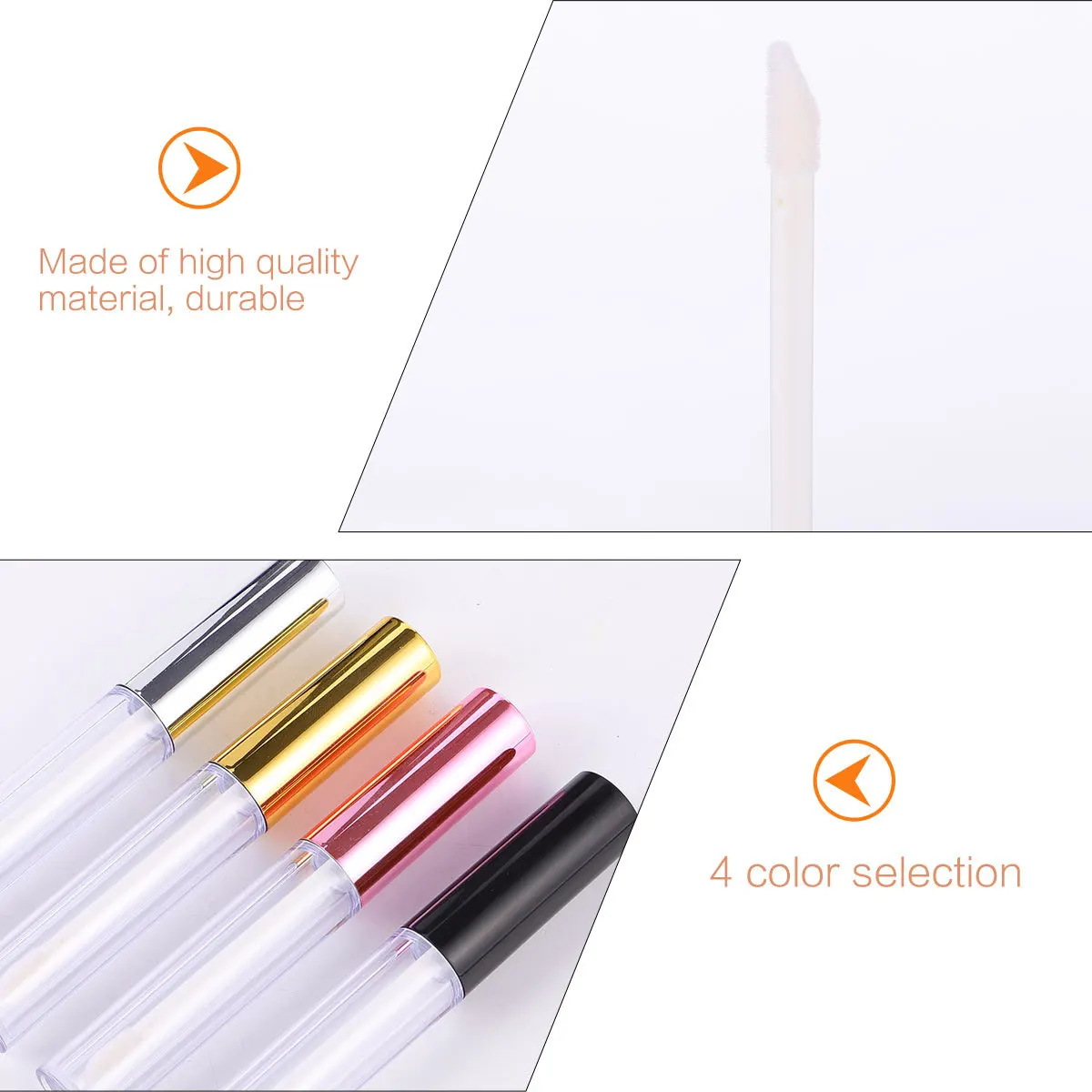

20pcs 5Ml Empty Lip Gloss Tube Premium Abs Plastic Leak-Proof Containers Diy Refillable Travel Friendly Lip Gloss