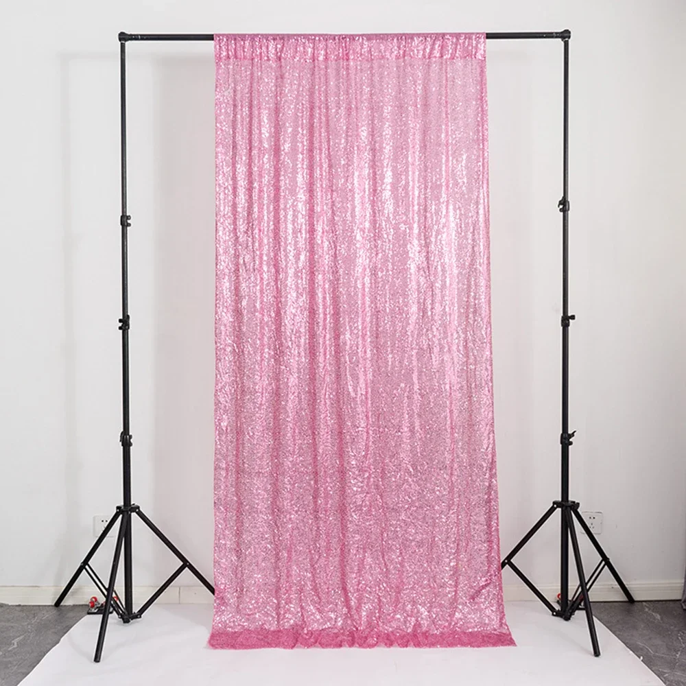 Festive Event Decor Glitter Sequin Curtain Party Backdrops Panels Wedding Photo Christmas Sequin Curtain Party Studio Shooting