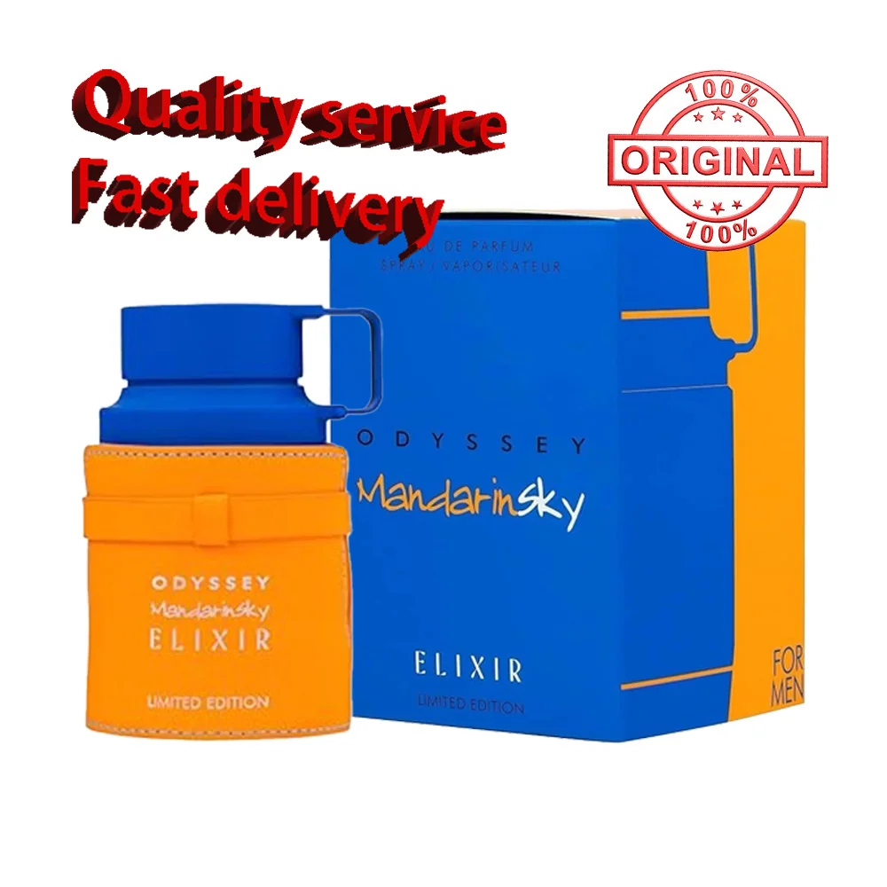 

100ml Original Arab Perfumes Odyssey Mandarin Sky Elixir Unisex Eau de Parfum Cologne Spray Lasting Oriental Wood Fragrance Gift