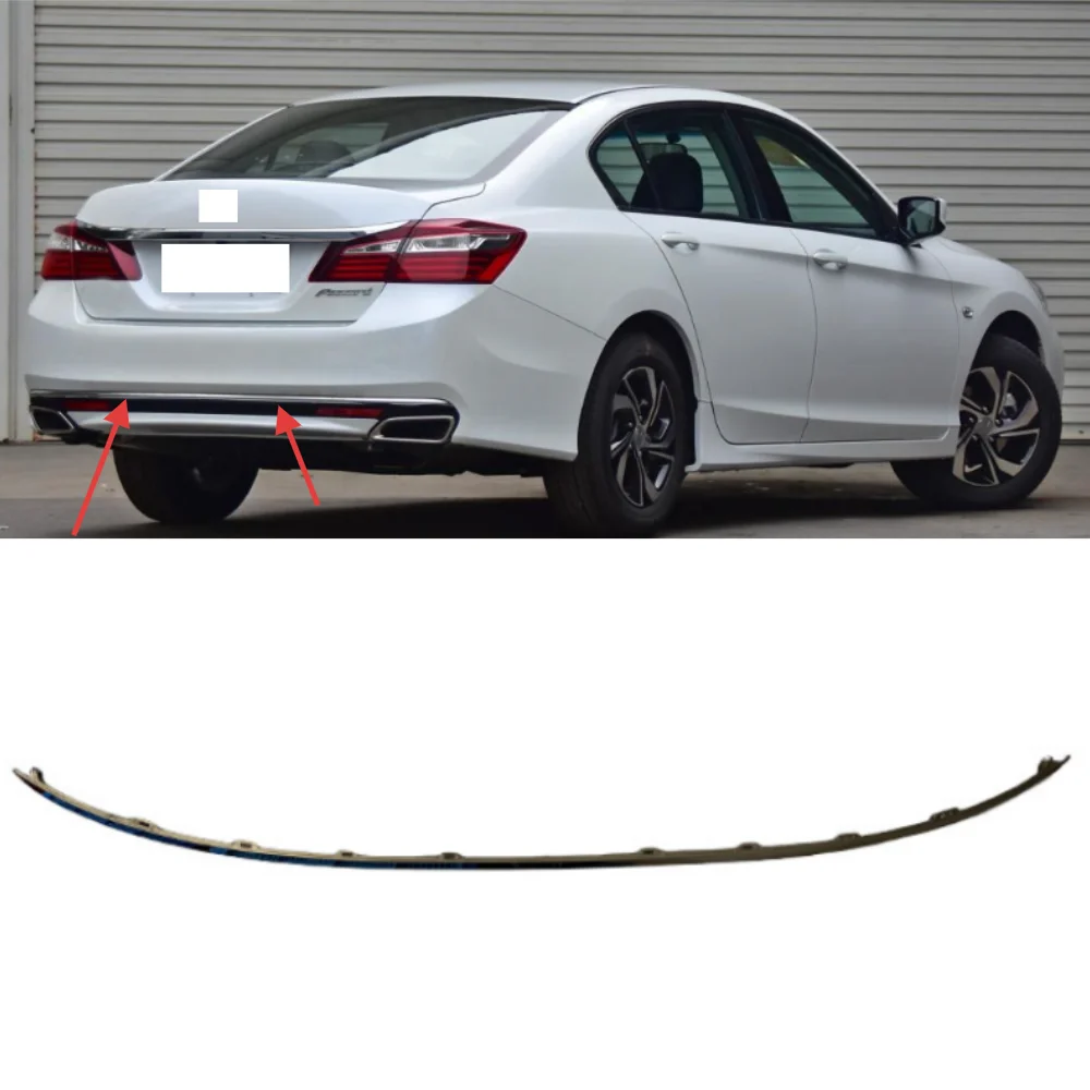 

For Honda Accord 2016-2017 car rear bumper under electroplated decorative strip