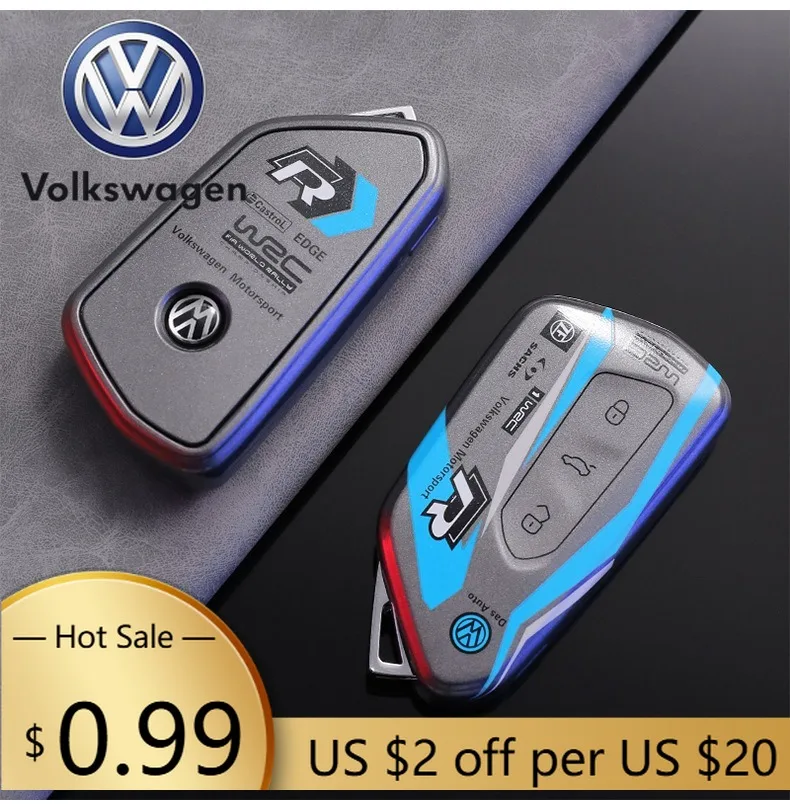 

Чехол-накладка из ТПУ для смарт-ключа Volkswagen VW Golf 8 MK8 Leon (защитный, для бесключевого доступа)