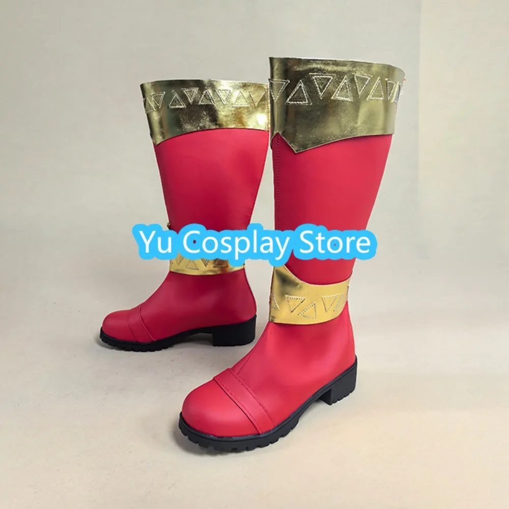 Super Sentai Kishiryu Sentai Ryusoulger Ryusoul Red Cosplay Shoes Anime Cosplay Shoes Boots Halloween Costumes Props