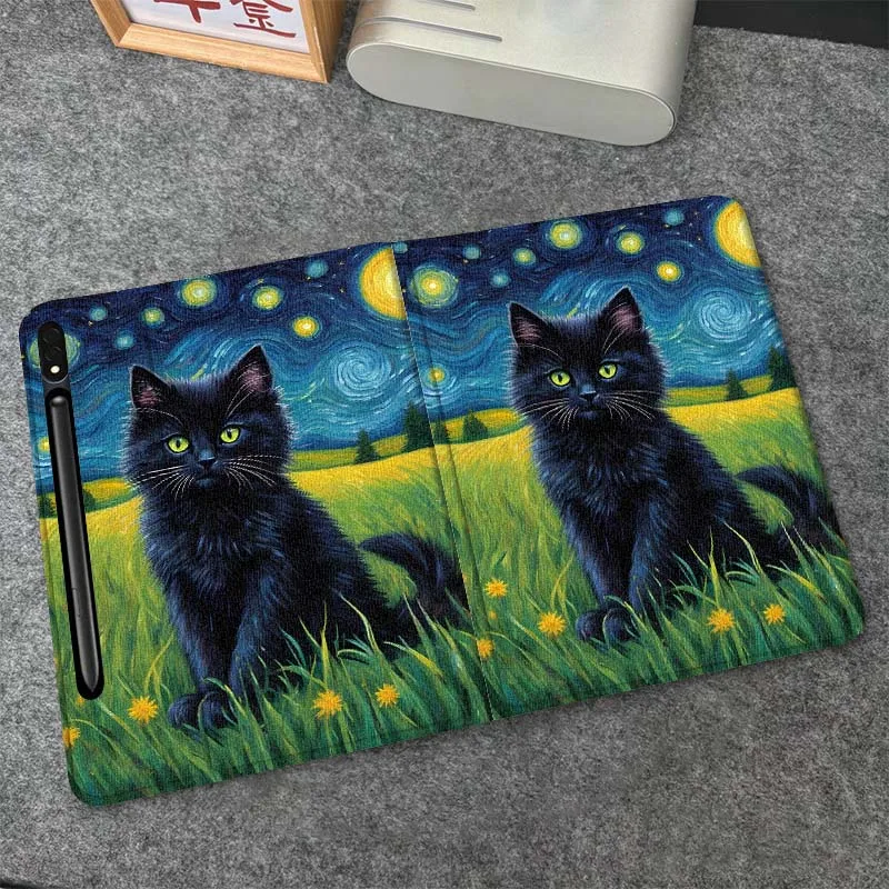 

Bear Cat Art Cartoon Cute Gift For Samsung Galaxy Tab S10 S9 S8 S7 FE Lite Soft Flexible Support Tablet Case