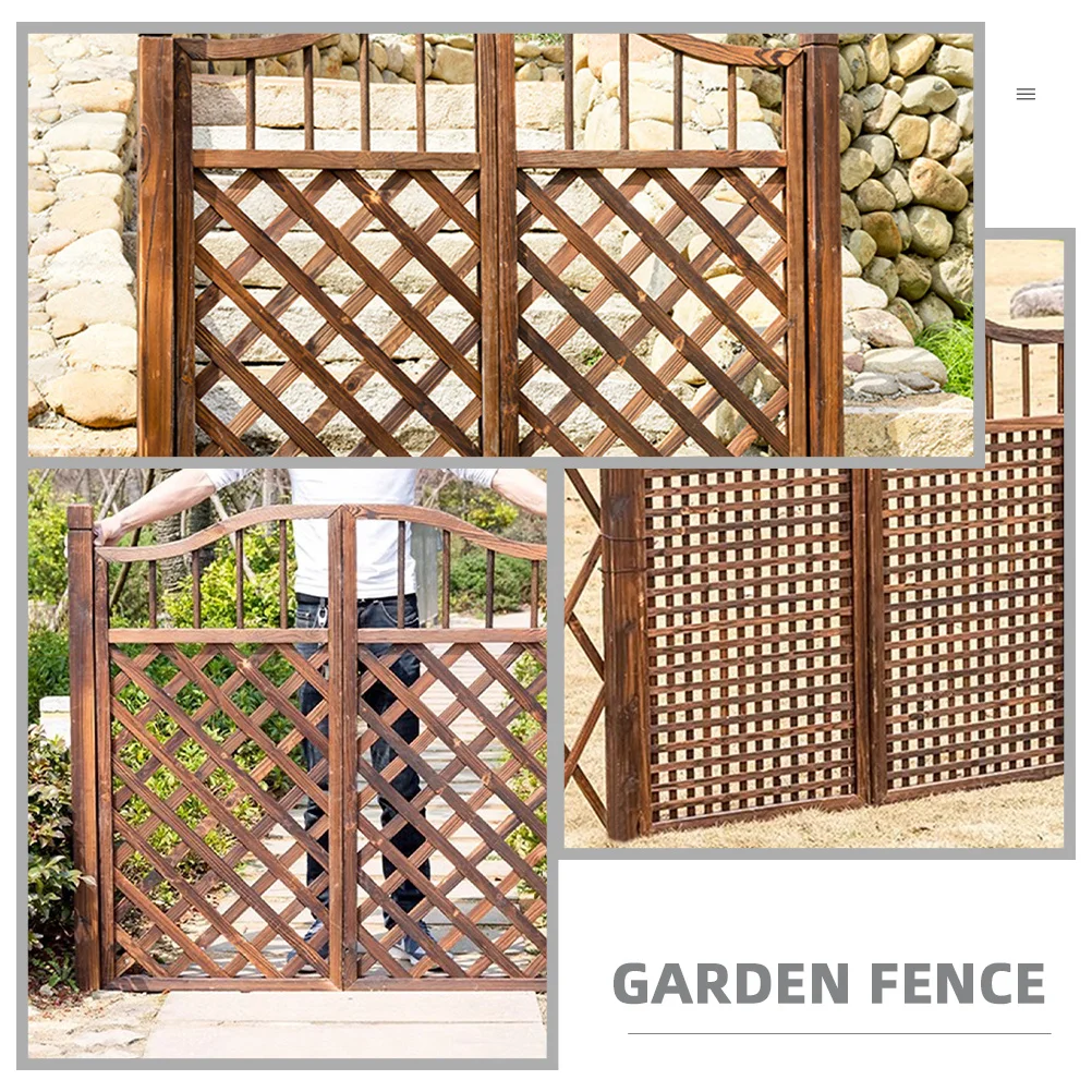 

Garden Fence Stake Wood Durable Decorative Outdoor Villa Border Patio Fence Edging Lawn Garden Edging Border Stake