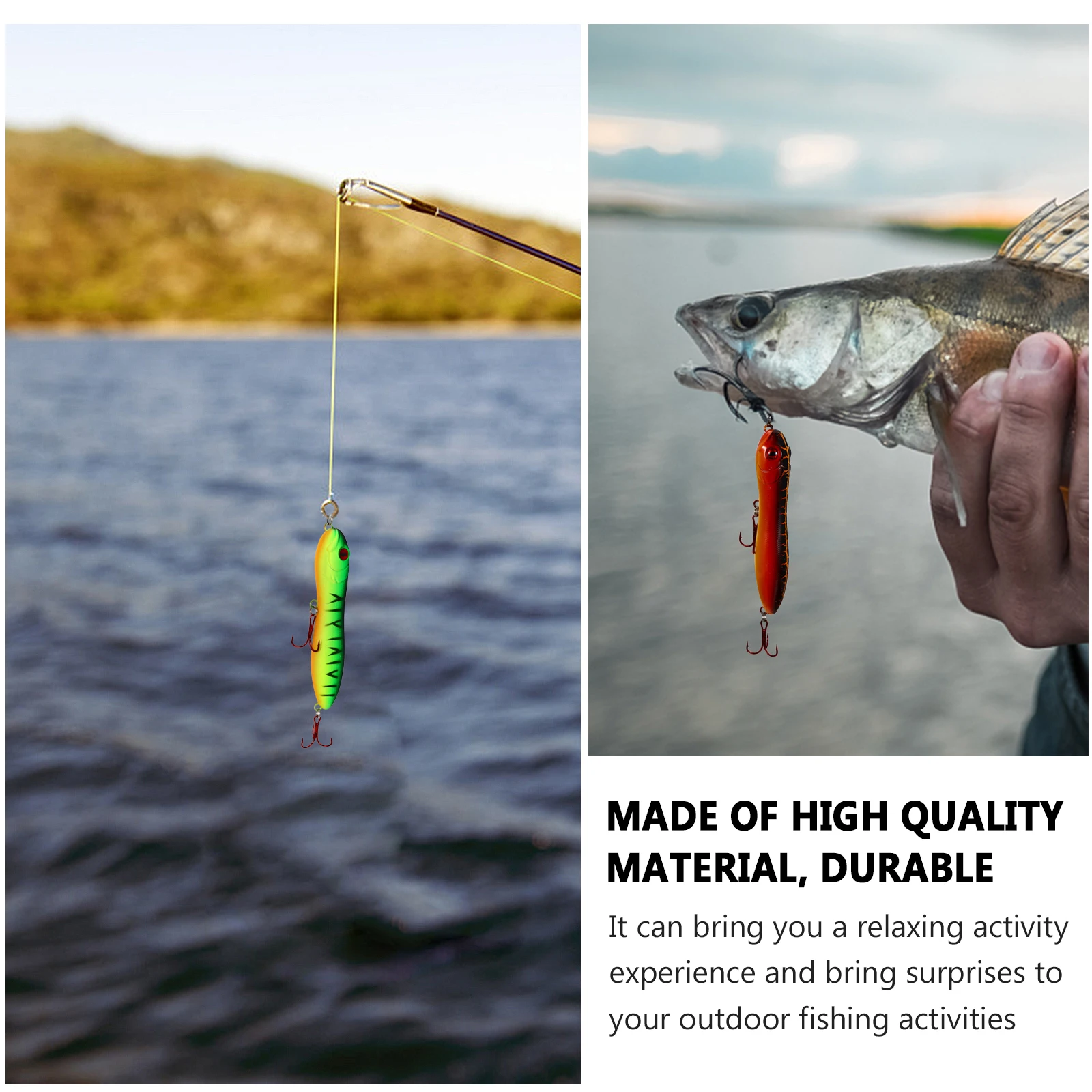 

6pcs Bionic Fishing Lures Artificial Colorful Baits Simulation Bait 3D Sea Angling Tool Outdoor Enjoyable