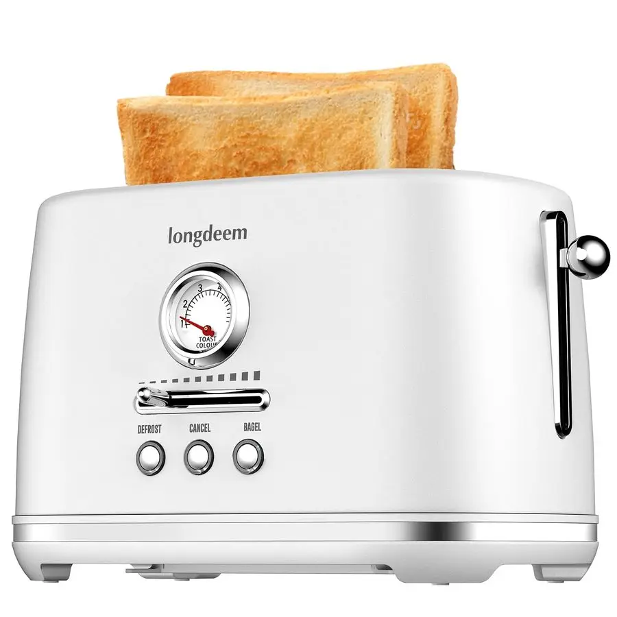 Slice Toaster with Extra Wide Slots amp Removable Crumb Tray 6 Browning Options, Auto Shut Off amp Frozen Function, Toast Fruit