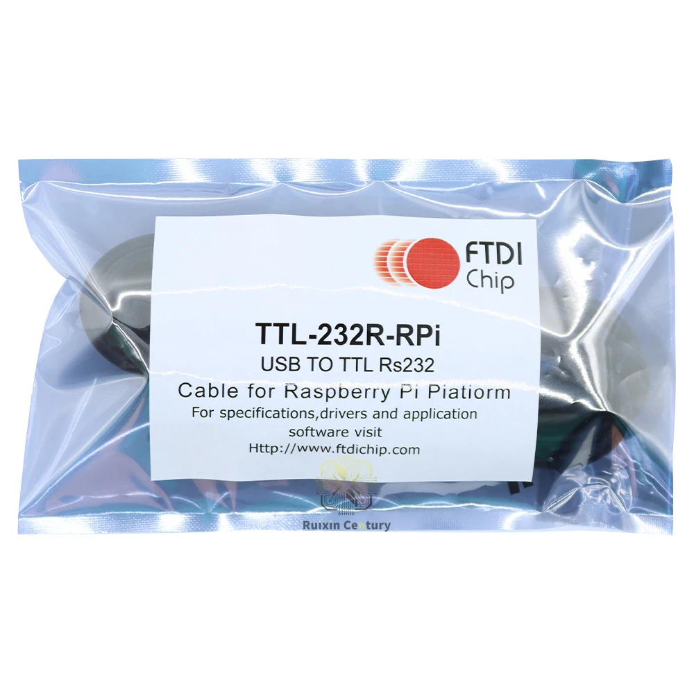 FOR FTDI TTL‑232R‑RPI Cable USB To TTL 232 3.3V With 2.54 Dupont Wire Signal Conversion Communication Cable In Stock