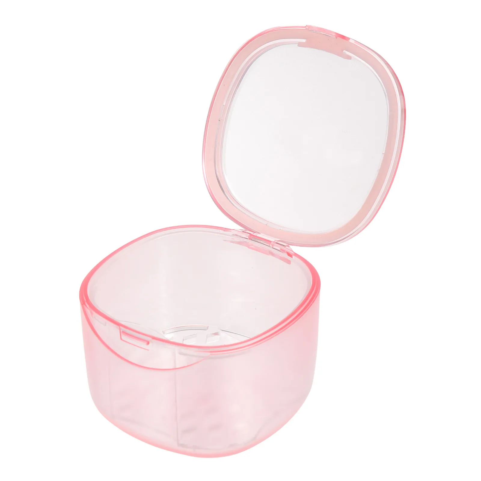 Professional Denture Container Strong Crack Resistant Material Small Exquisite Design Bag Carry Denture Cleaning Box