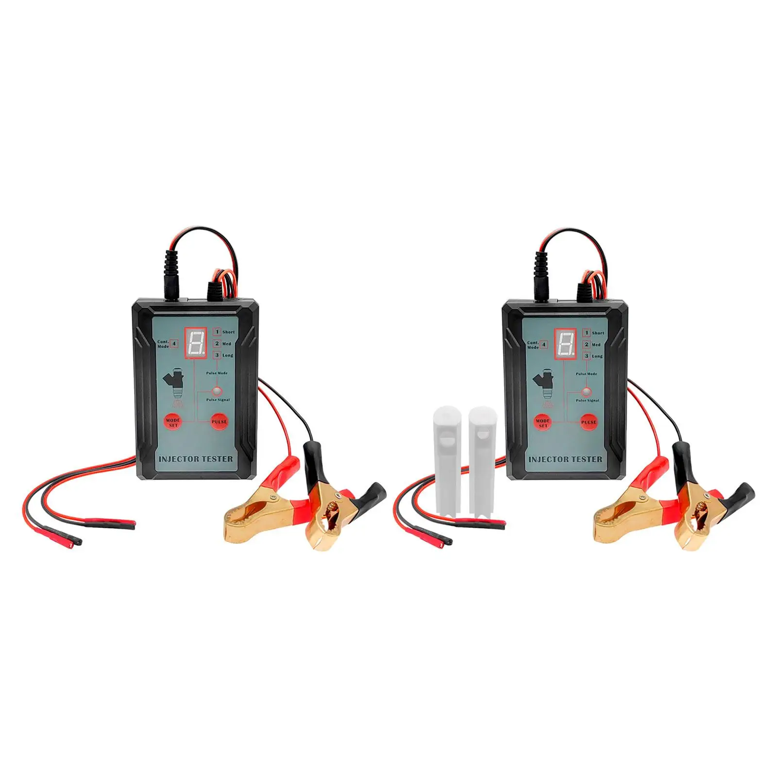 Car Fuel Injector Tester Cleaner Adapter Diagnostic Tools Short Medium Long Continuous Modes Repairing Tool for Automotive