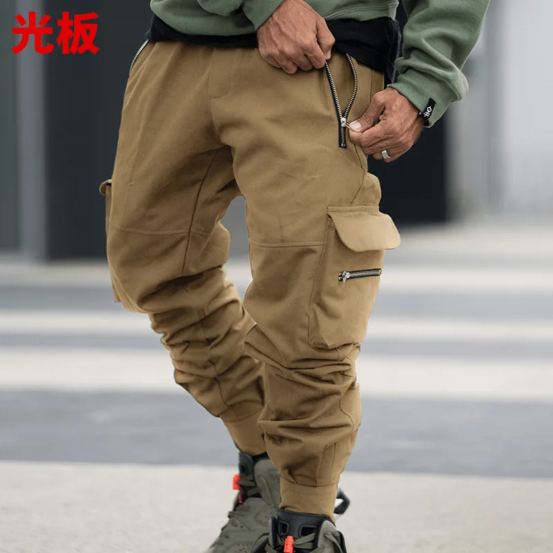 

Men Cargo Pants Solid Color Multi-pocket High Street Casual Pants Sports Trousers Pantalones Tipo Cargo Pantalon Cargo