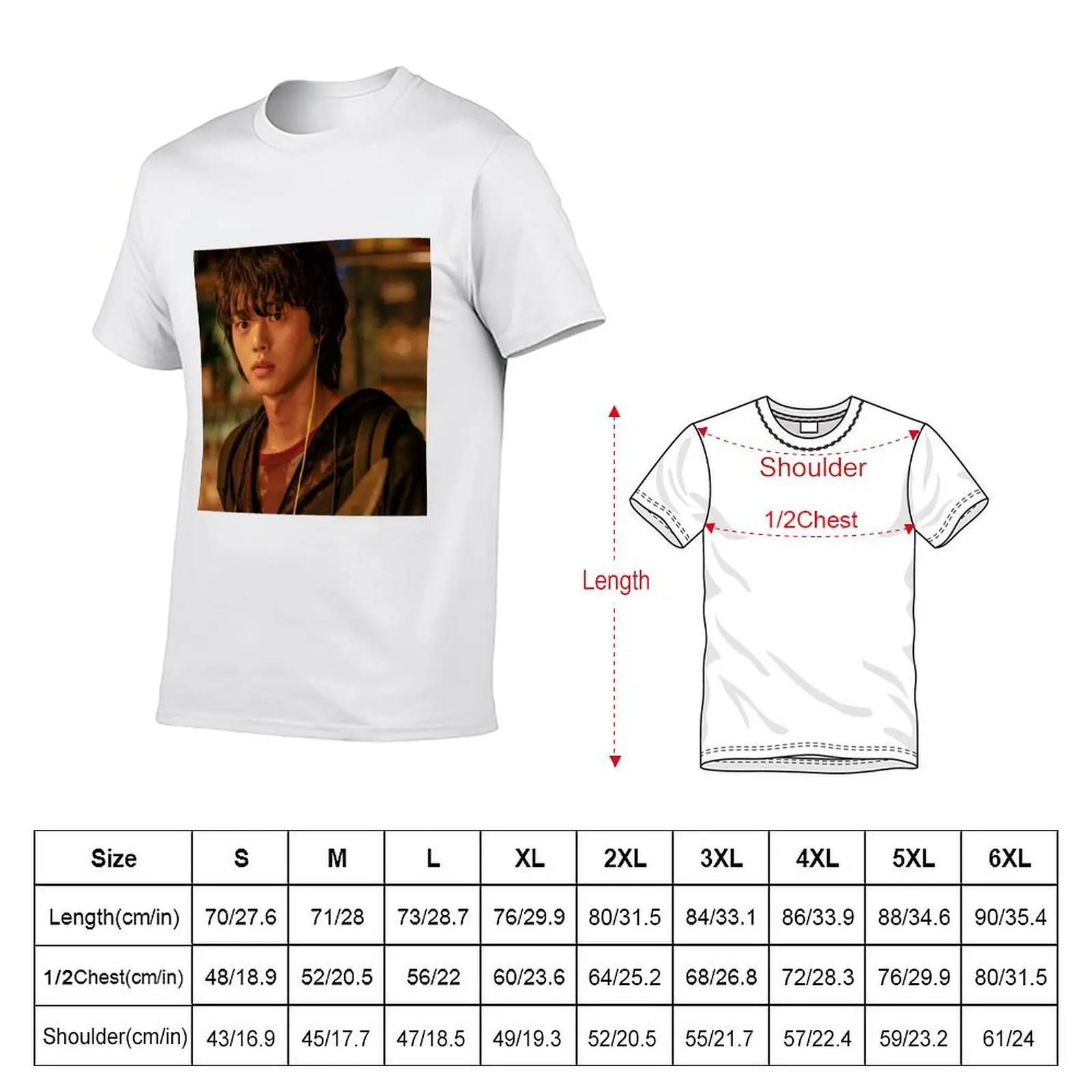 SH#6 Song Kang as Cha Hyun Su in Sweet Home T-Shirt boys whites anime clothes tee shirts for men