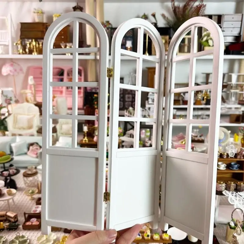 

Exquisite Folding Screen Model with Intricate Detail for 1/6 Scale Doll House Living Room Furniture Scene Setting A2UB