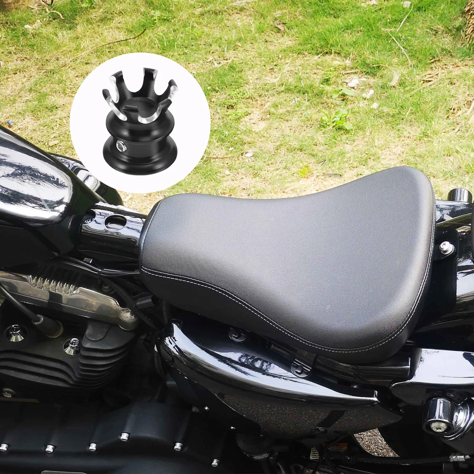

4pcs Aluminum Alloy Motorbike Fuel Caps Durable Screw Locking Gas Cap For 883 1200 X48 Creative Design Motorcycle Fuel Tank