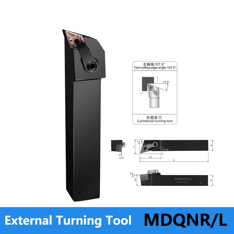 LIHAOPING MDQNR MDQNL External Turning Tool Holder MDQNR1616H11 MDQNR2020K11 MDQNR2020K15 CNC Lathe Cutter MDQNR1616 MDQNR2020