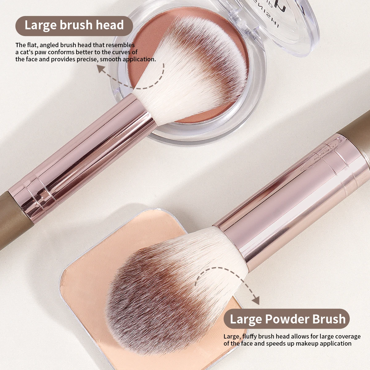 MAANGE 프로페셔널 메이크업 브러쉬 세트 20pcs 메이크업 브러쉬 프리미엄 가부키 파우더 블렌딩 페이스 블러쉬 아이 섀도우 디테일 브러쉬