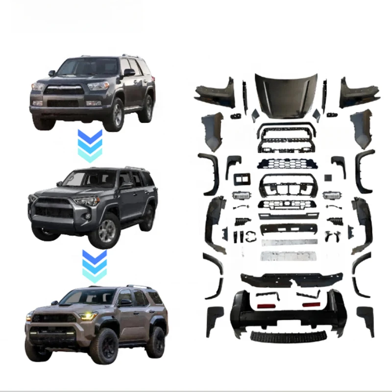 

Suitable for Toyota 4Runner 2010-2024 Facelift Upgrade To 2025 Style Front Rear Bumper Kit Factory Direct