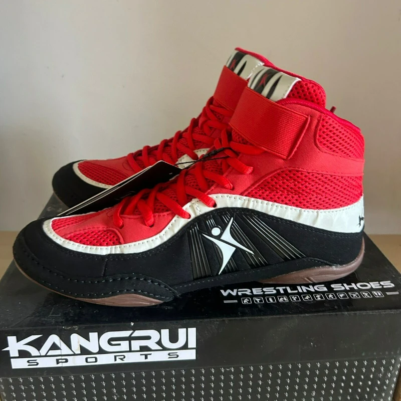 

Luxury Brand Wrestling Shoes Men Women Red Blue Boxing Shoes for Unisex Top Quality Fighting Shoes Couples Gym Training Shoe