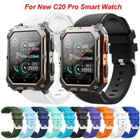 22mm Silicone Strap For New C20 Pro Smart Watch Wristband Bracelet Band For Zeblaze Btalk 3 Plus/Ares 3 Pro/Vibe 7 7 Pro 7 Lite