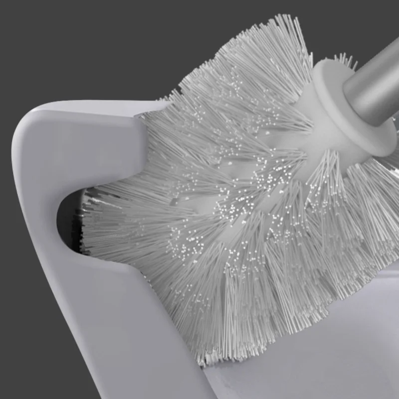 فرشاة المرحاض الألومنيوم الفضائية لا زاوية ميتة تنظيف الجدار الشنق فرشاة المرحاض خالية من الثقوب منظف المرحاض المنزل