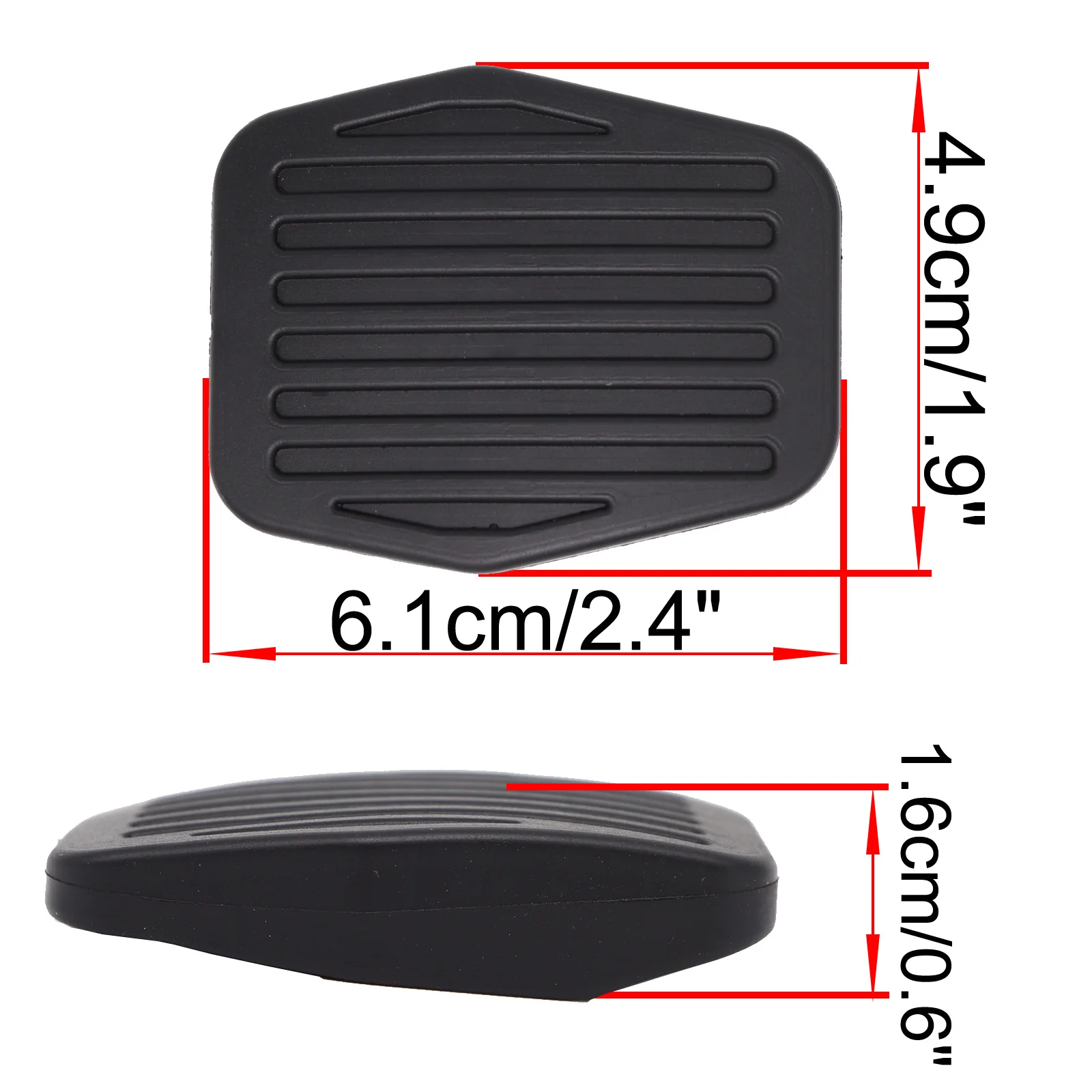 For Ford Focus 2/3 MK2 MK3 Kuga C394/C520 Escape C-Max Car Rubber Brake Clutch Foot Pedal Pad Cover Replacement Accessories